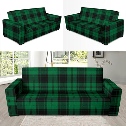 Tartan Green Print Design LKS302 Sofa Slipcover