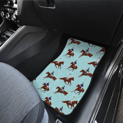 Equestrian Horse Riding Car Floor Mats Front Back