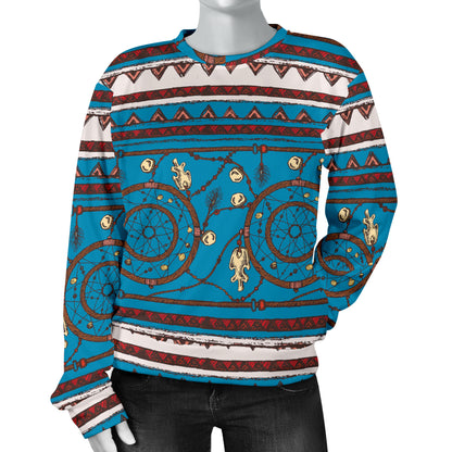 Dream catcher aztec Women Long Sleeve Sweatshirt