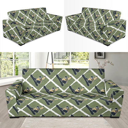 Snowboard Man Print Design LKS302 Sofa Slipcover