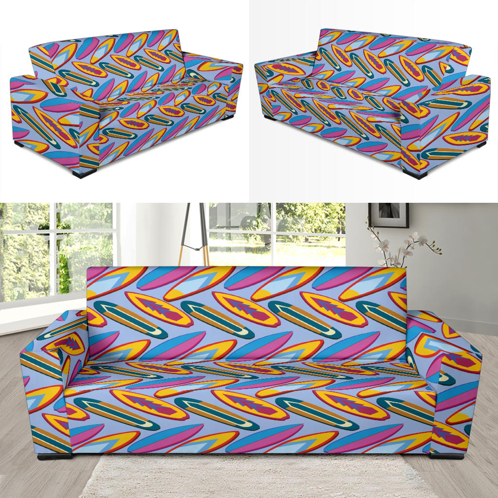 Surfboard Pattern Print Design LKS303 Sofa Slipcover