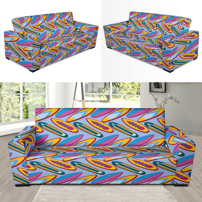 Surfboard Pattern Print Design LKS303 Sofa Slipcover