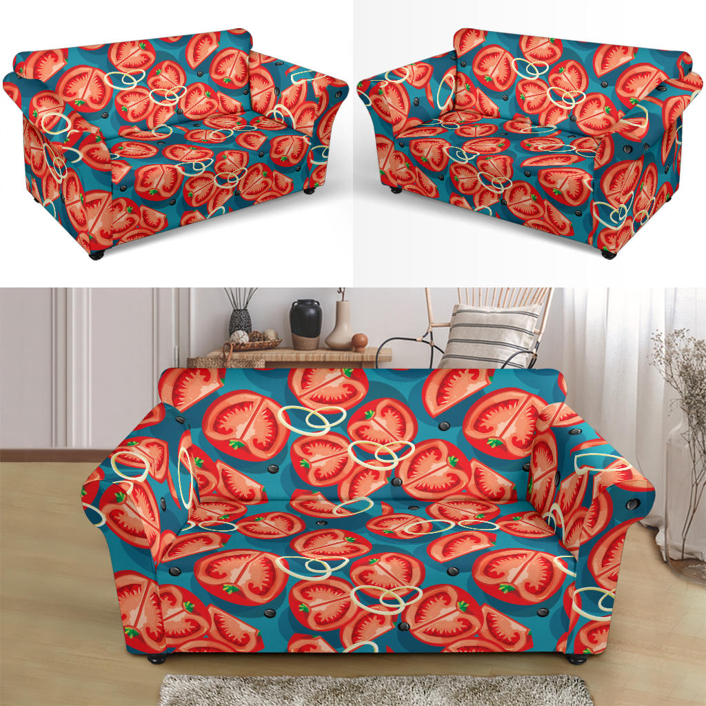 Tomato Print Design LKS301 Loveseat Couch Slipcover