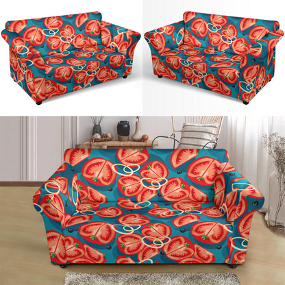 Tomato Print Design LKS301 Loveseat Couch Slipcover
