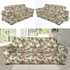 Butterfly Flower Pattern Print Design 06 Sofa Slipcover