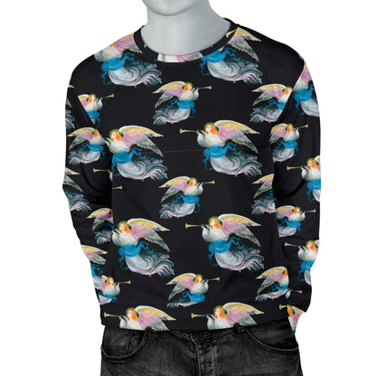 Angel with Wings Beautiful Design Print Men Long Sleeve Sweatshirt