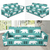 Polar Bear Pattern Print Design A05 Sofa Slipcover