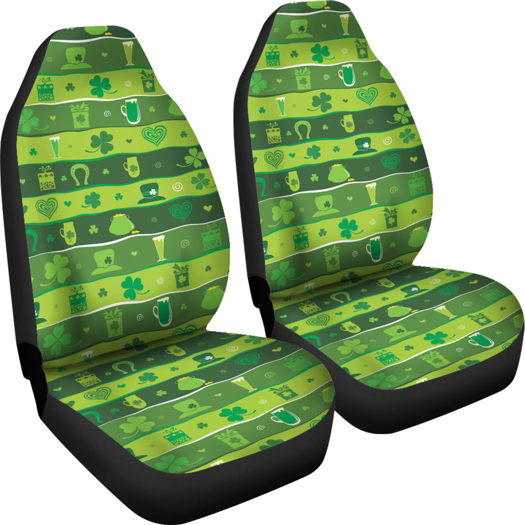 Shamrock Print Design LKS303 Car Seat Covers