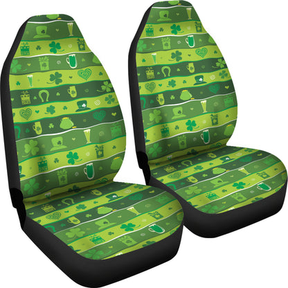 Shamrock Print Design LKS303 Car Seat Covers