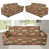 Armadillo Pattern Print Design 04 Sofa Slipcover