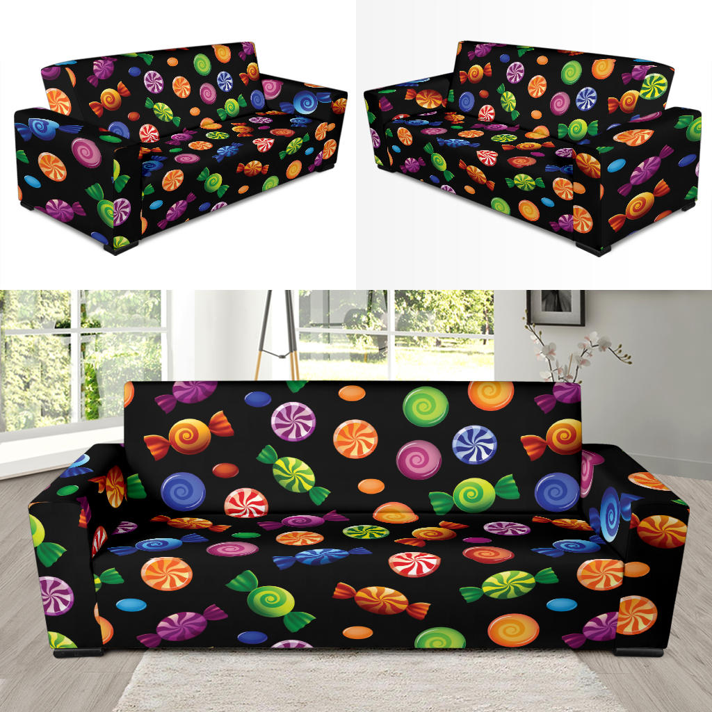 Candy Pattern Print Design 01 Sofa Slipcover