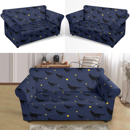 Wolf Print Design LKS301 Loveseat Couch Slipcover