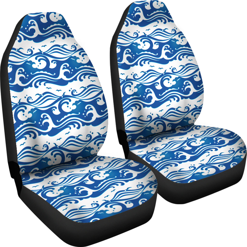 Wave Print Design LKS303 Car Seat Covers