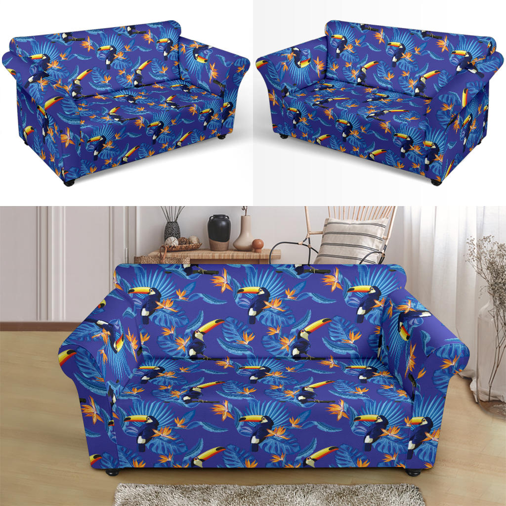 Toucan Print Design LKS306 Loveseat Couch Slipcover