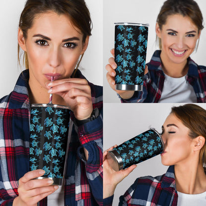 Tribal Turtle Polynesian Themed Design Tumbler