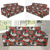 Japanese Chin Pattern Print Design 02 Sofa Slipcover