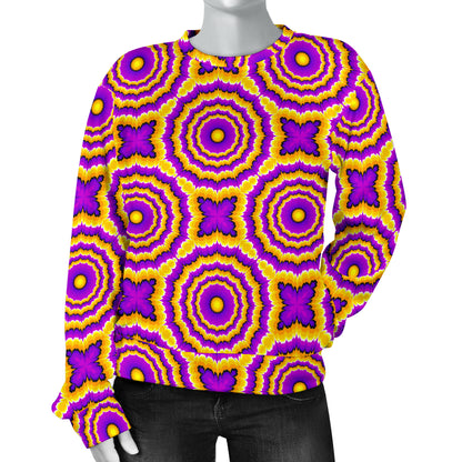 Optical illusion Expansion Women Long Sleeve Sweatshirt