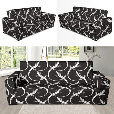 lizard Pattern Print Design 01 Sofa Slipcover