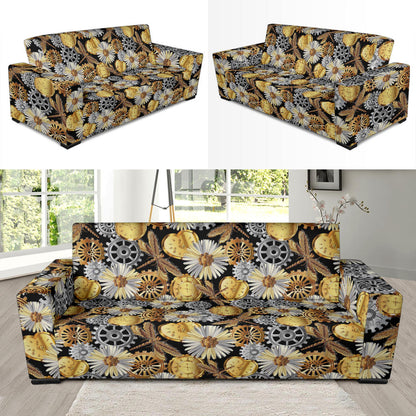 Steampunk Dragonfly Print Design LKS302 Sofa Slipcover
