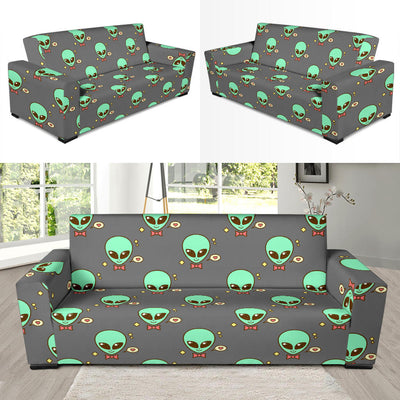 Alien Pattern Print Design 02 Sofa Slipcover