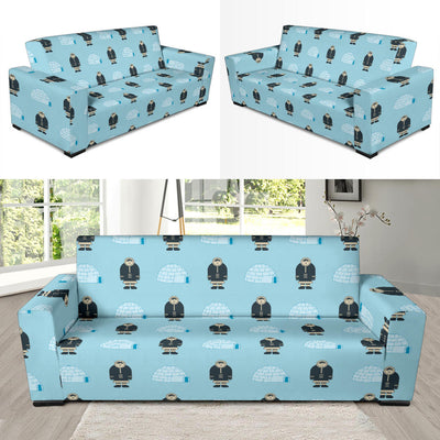 Eskimo Pattern Print Design 03 Sofa Slipcover