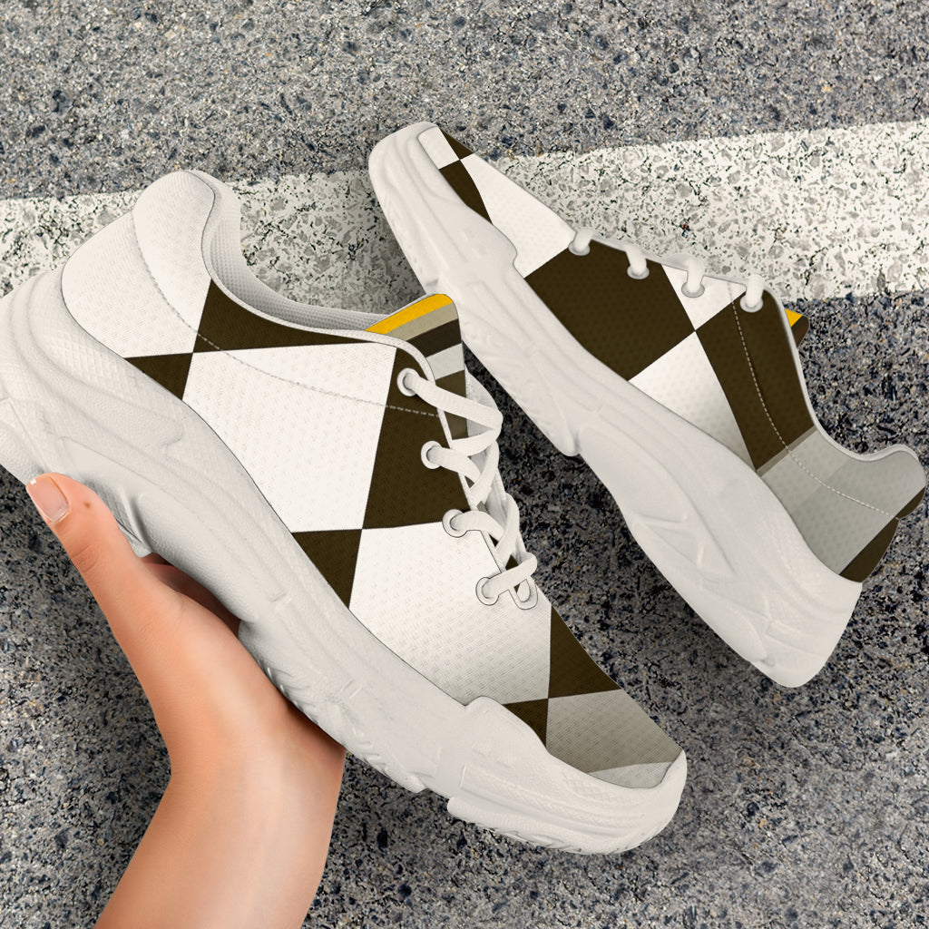 Checkered Flag Racing Style Chunky Sneakers