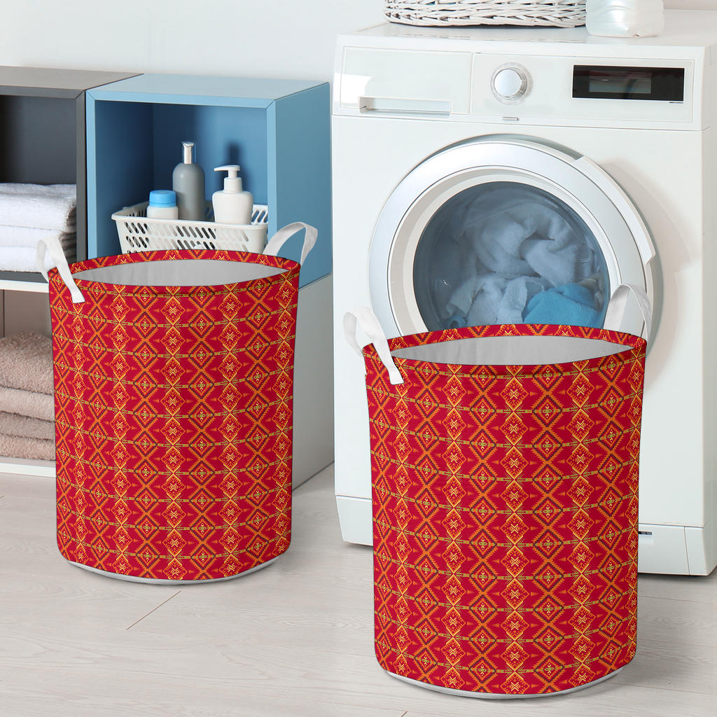 Southwest Aztec Design Themed Print Laundry Basket