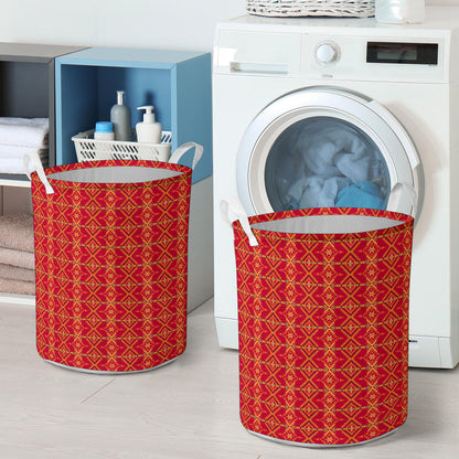 Southwest Aztec Design Themed Print Laundry Basket