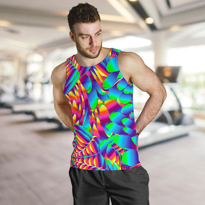 Psychedelic Trippy Pattern Men Tank Top