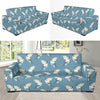 Crane Pattern Print Design 05 Sofa Slipcover