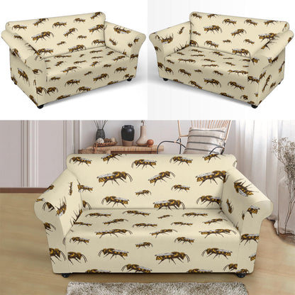 Bee Print Design LKS306 Loveseat Couch Slipcover
