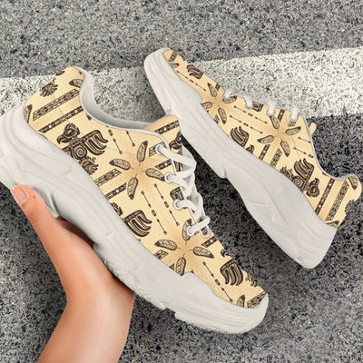 Native American Themed Design Print Chunky Sneakers