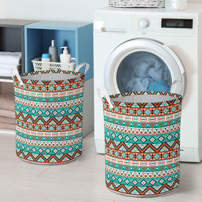 Navajo Style Print Pattern Laundry Basket