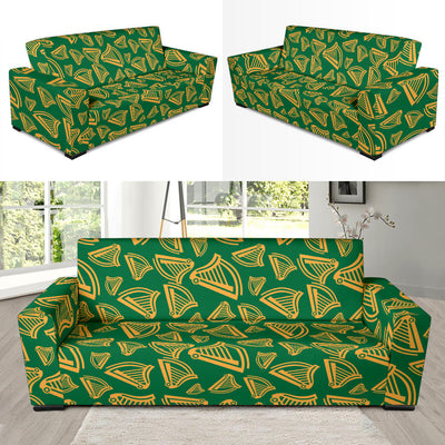 Harp Pattern Print Design 03 Sofa Slipcover