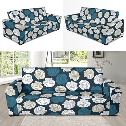 Seashell Print Design LKS3013 Sofa Slipcover