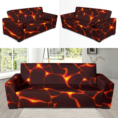 Lava Pattern Print Design 02 Sofa Slipcover