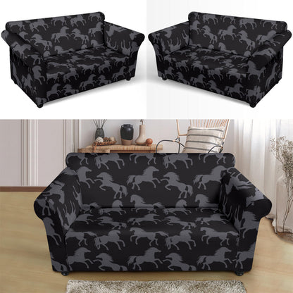 Horse Print Design LKS305 Loveseat Couch Slipcover