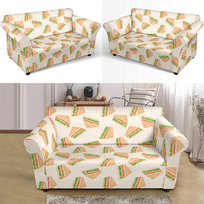 Sandwich Print Design LKS301 Loveseat Couch Slipcover