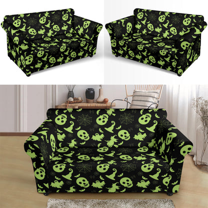 Witch Halloween Print Design LKS306 Loveseat Couch Slipcover