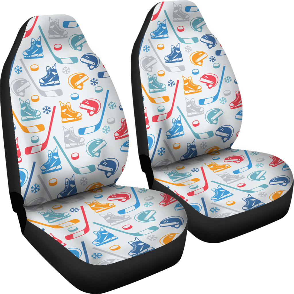 Hockey Equipment Print Design LKS301 Car Seat Covers