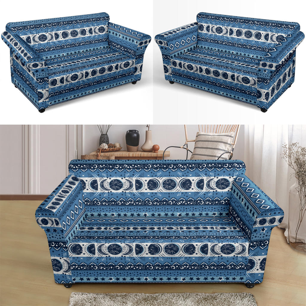 Sun Moon Pattern Print Design LKS306 Loveseat Couch Slipcover