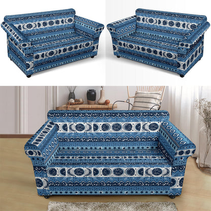 Sun Moon Pattern Print Design LKS306 Loveseat Couch Slipcover