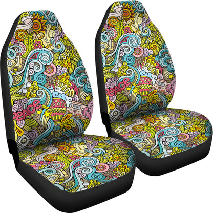 Hippie Print Design LKS301 Car Seat Covers