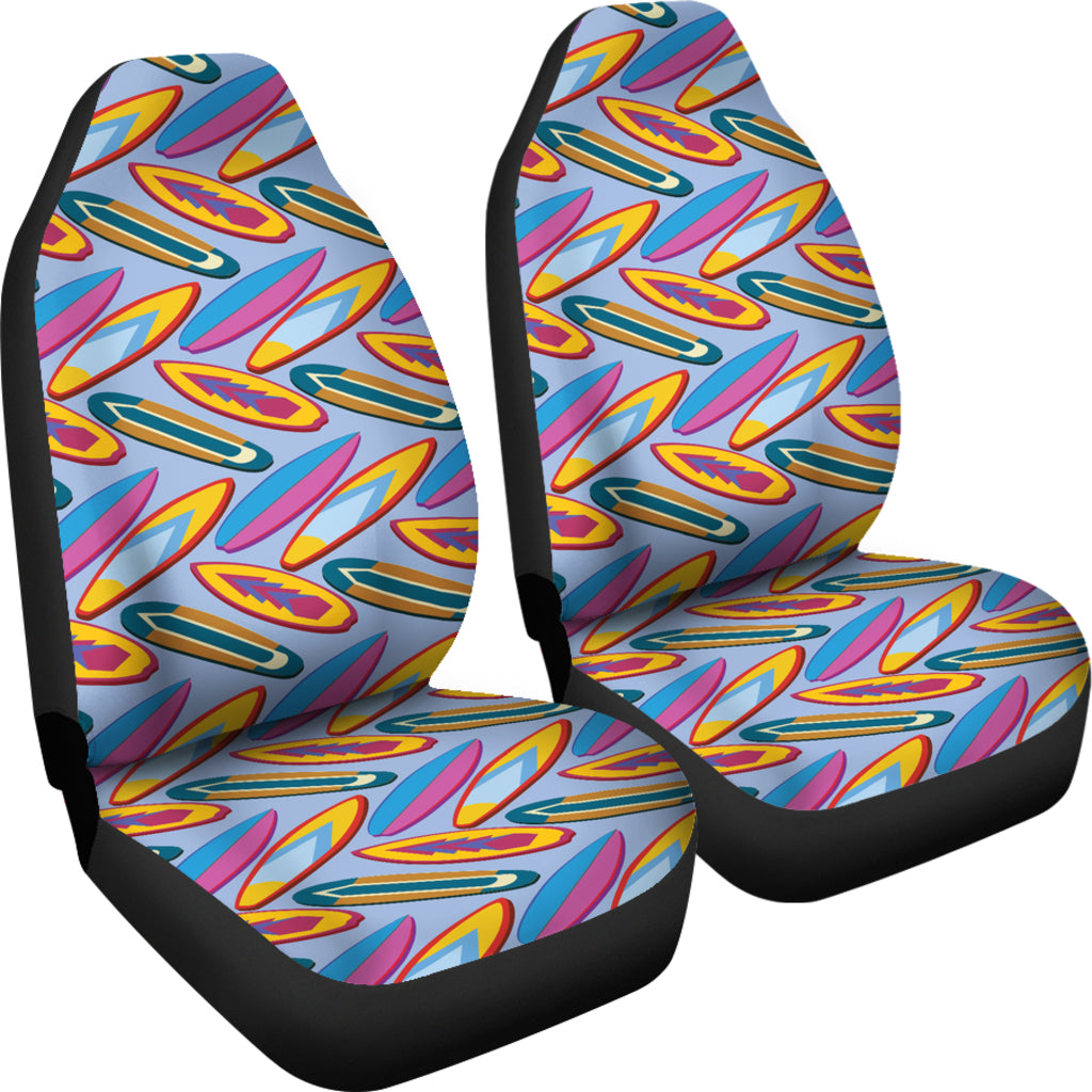 Surfboard Pattern Print Design LKS303 Car Seat Covers