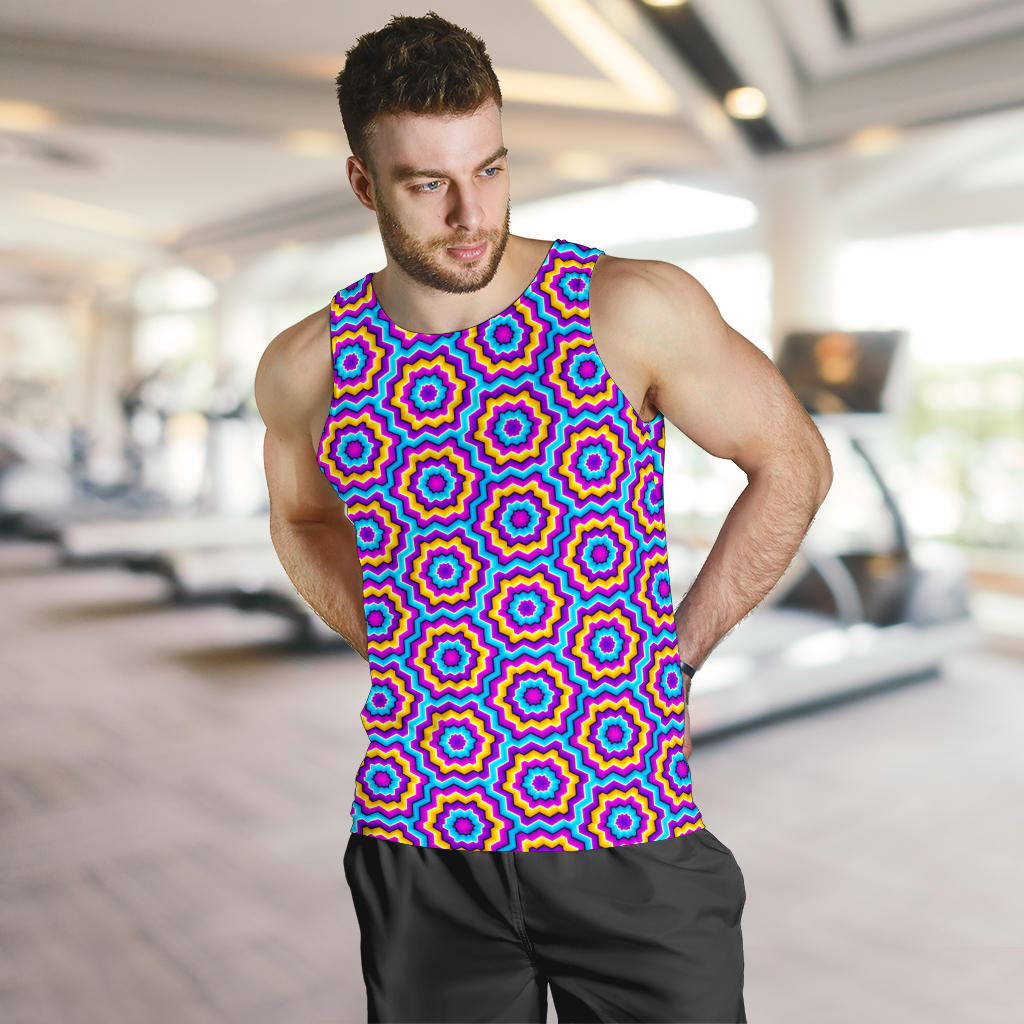 Optical illusion Techno Movement Men Tank Top