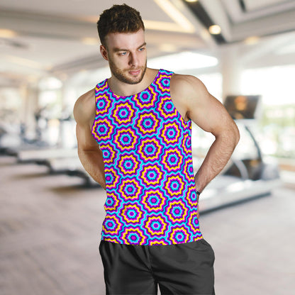Optical illusion Techno Movement Men Tank Top