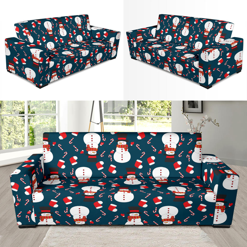Snowman Print Design LKS301 Sofa Slipcover