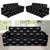 Mustache Pattern Print Design A04 Sofa Slipcover