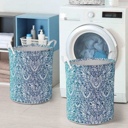 Angel Wings Boho Design Themed Print Laundry Basket