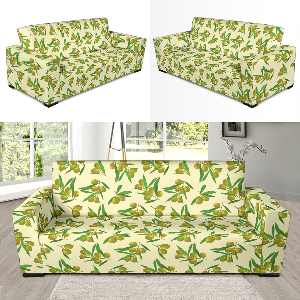 Olive Print Design LKS302 Sofa Slipcover
